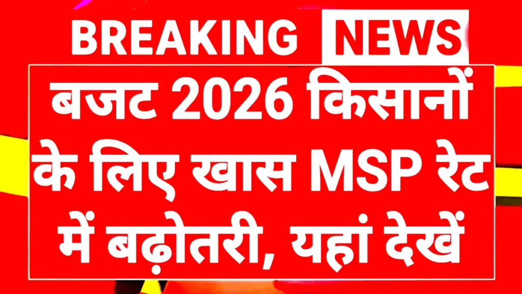 Budget 2026 For Farmers