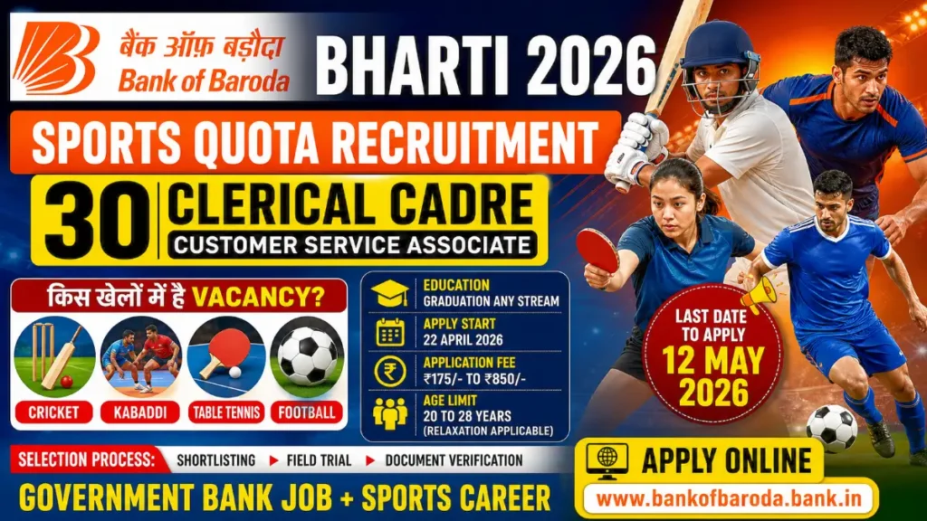 Bank of Baroda Bharti 2026