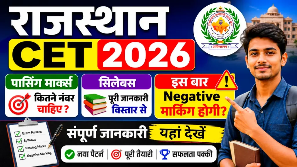 Rajasthan CET Exam 2026